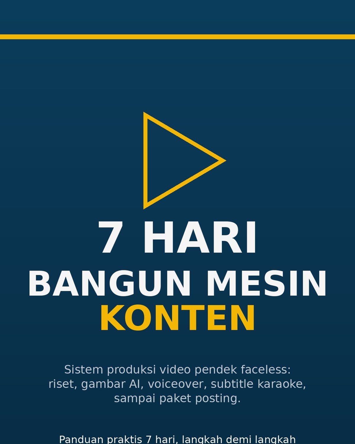 Sampul ebook 7 Hari Bangun Mesin Konten