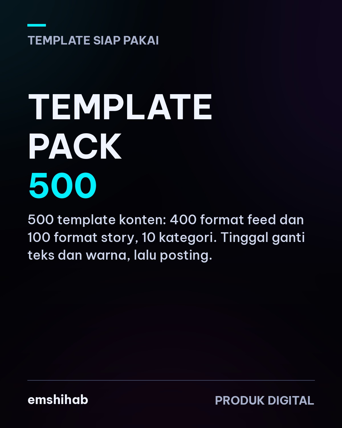 Sampul Template Pack 500